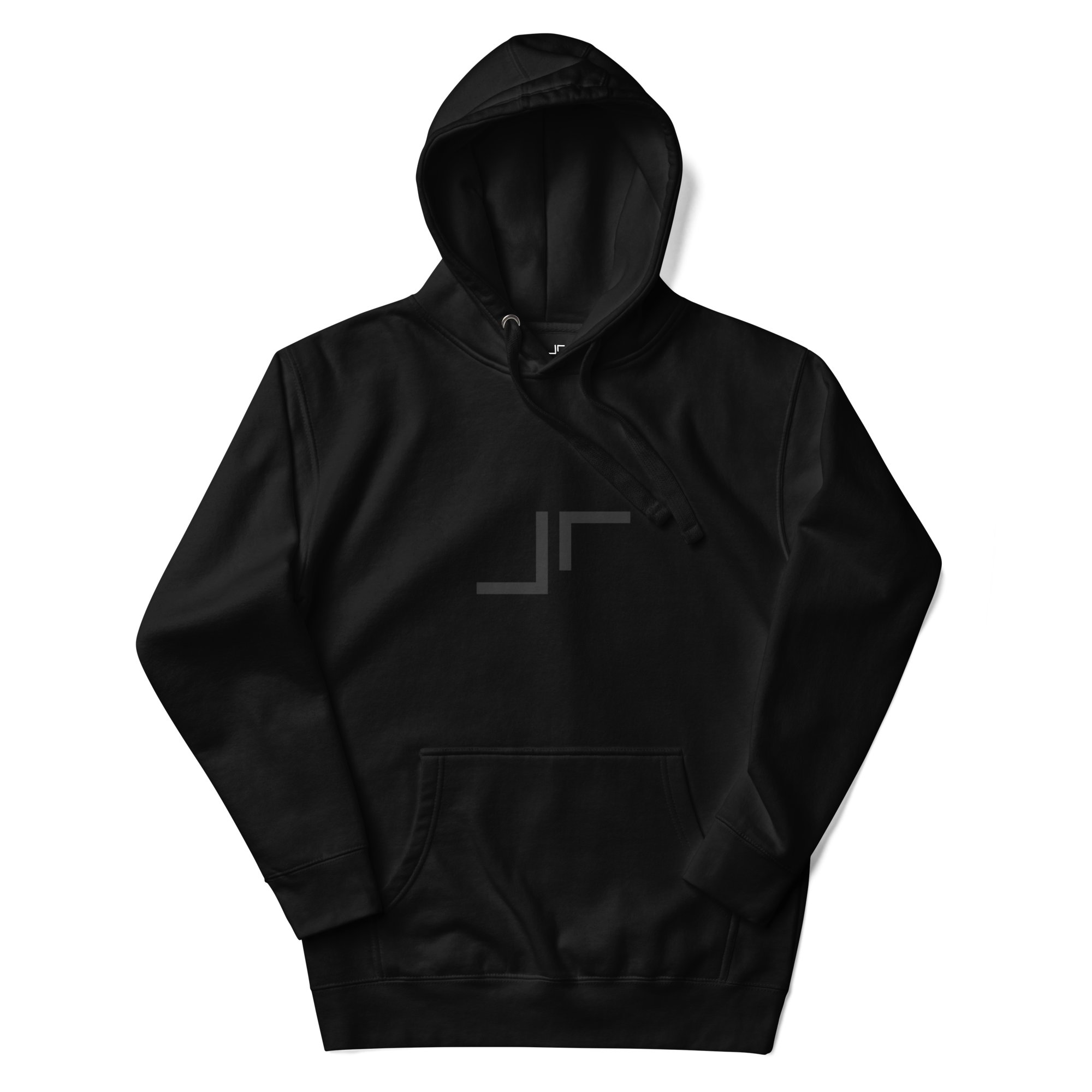 Just Right Black Logo Hoodie