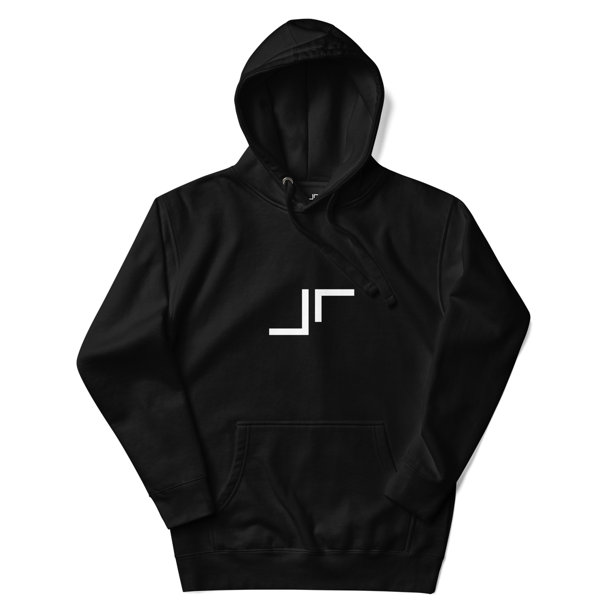 Just Right White Logo Hoodie