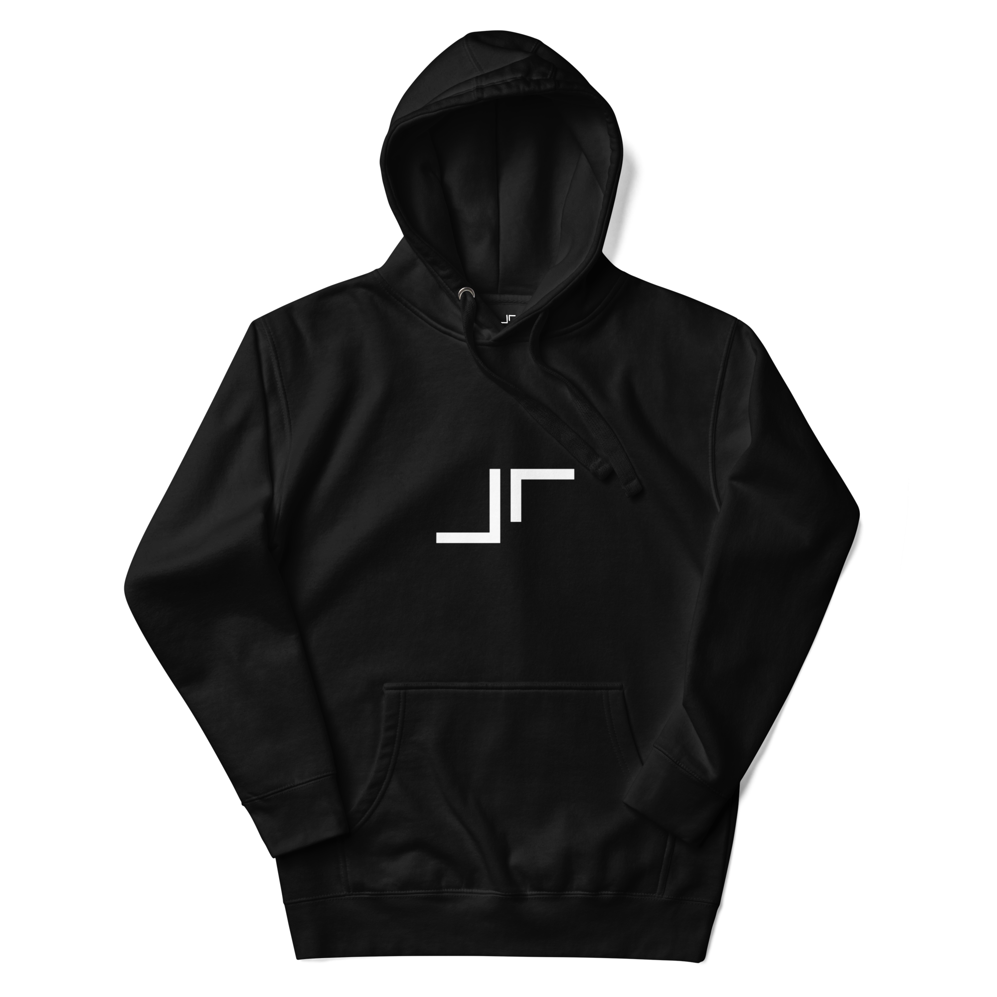 Just Right White Logo Hoodie