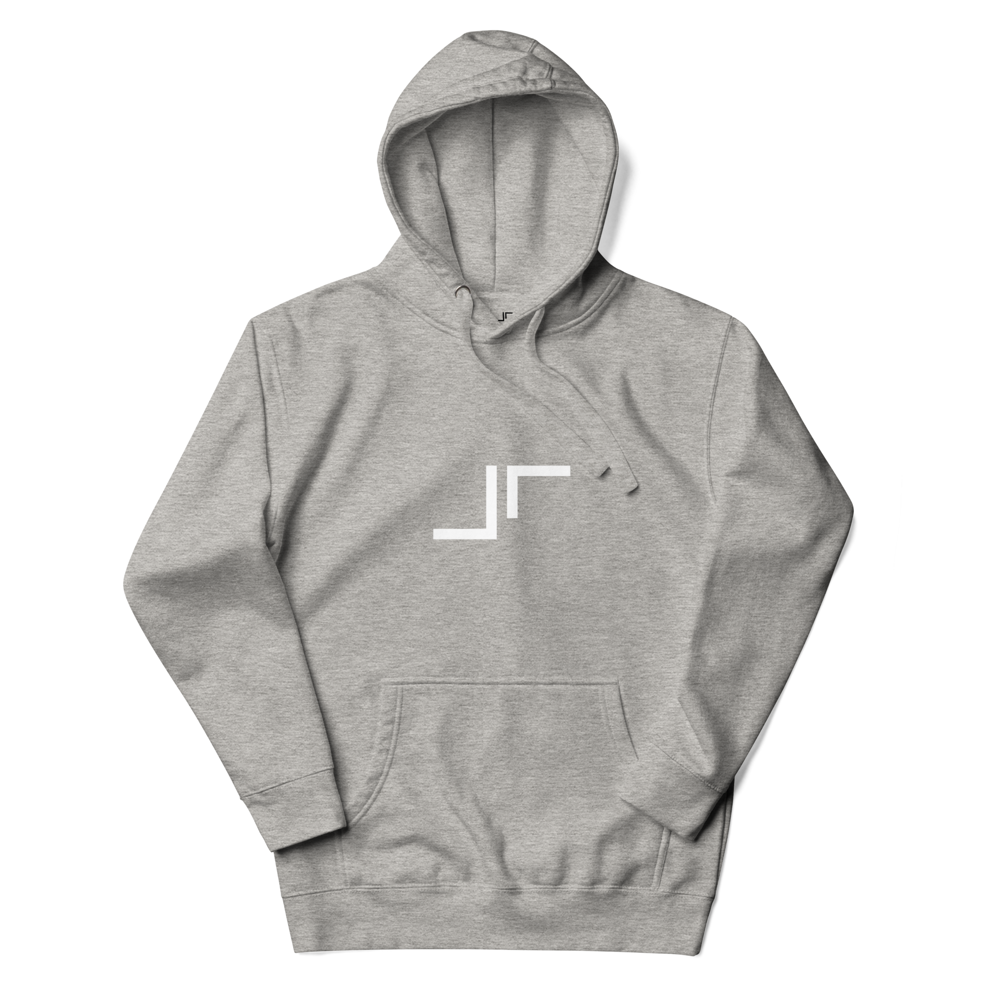 Just Right White Logo Hoodie