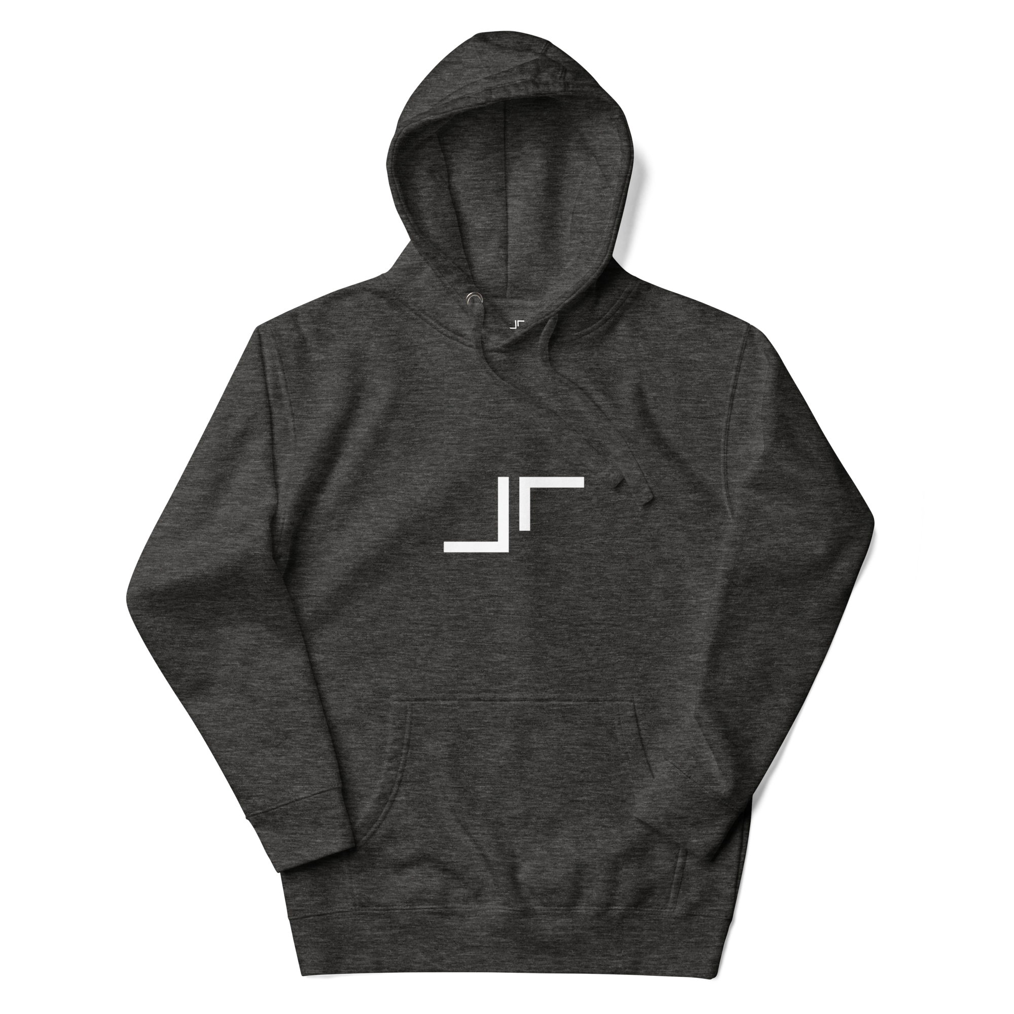 Just Right White Logo Hoodie