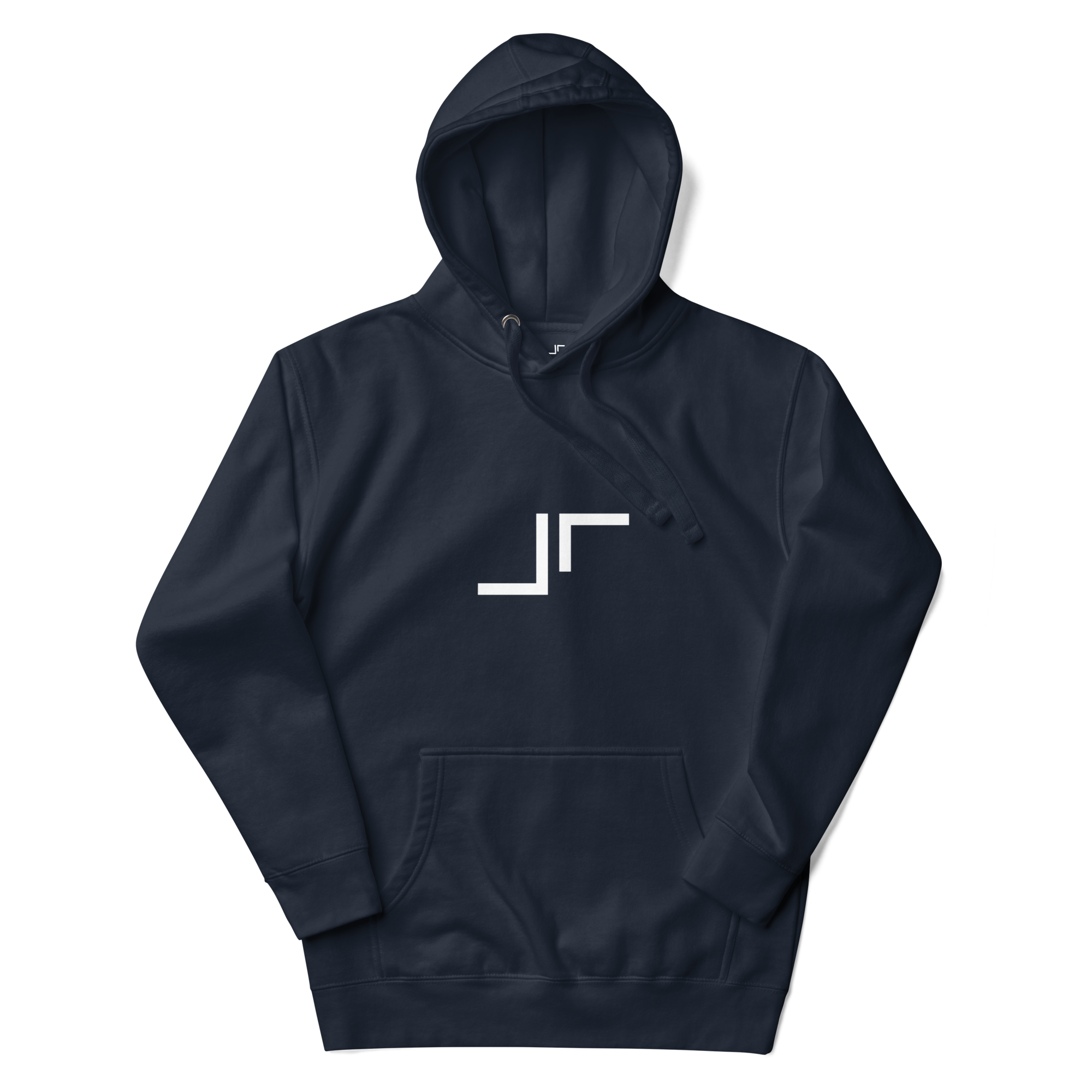 Just Right White Logo Hoodie