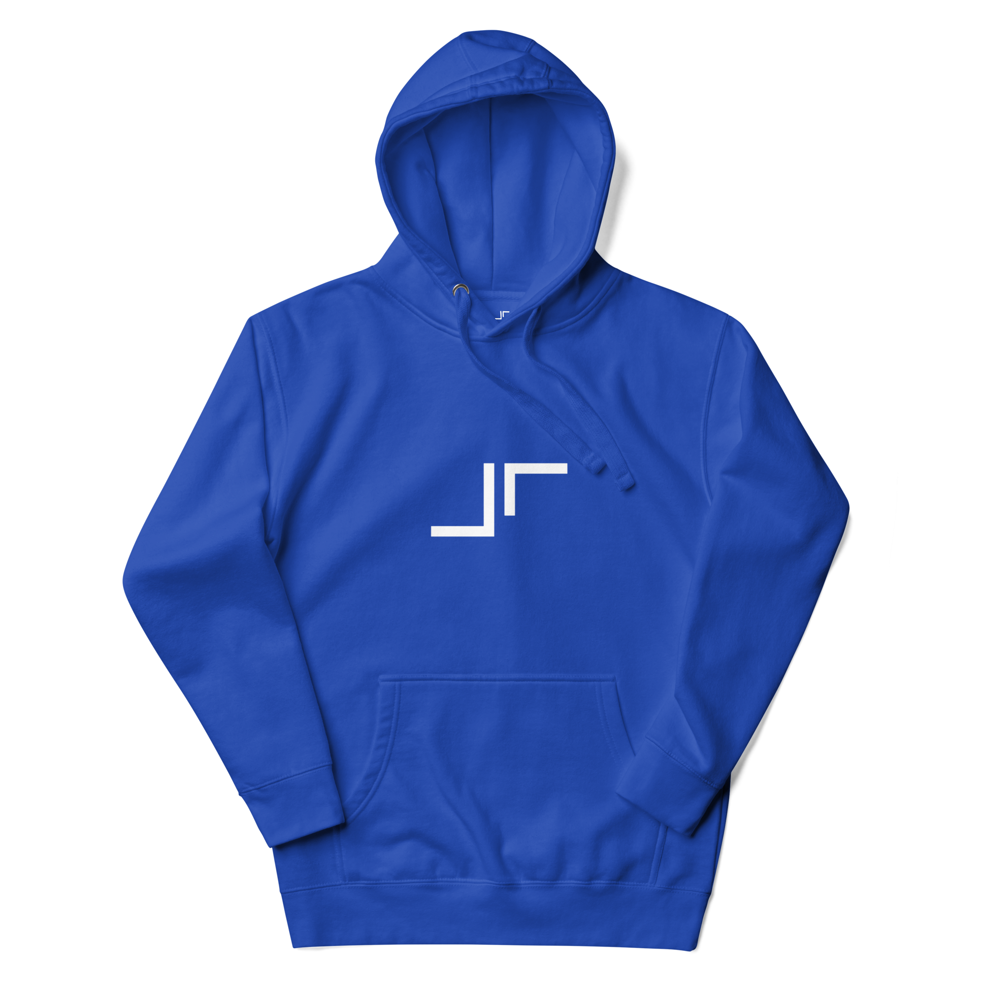 Just Right White Logo Hoodie