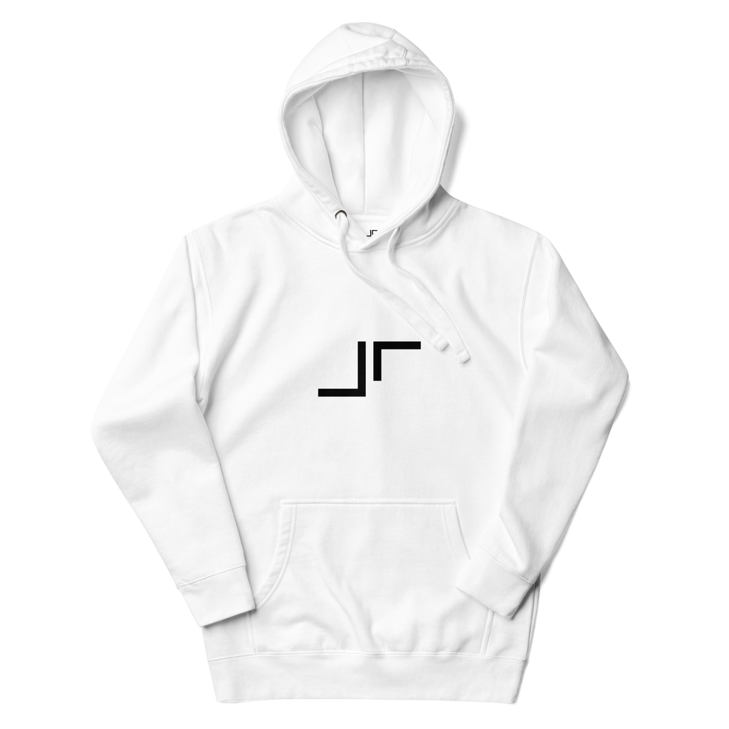 Just Right Black Logo Hoodie