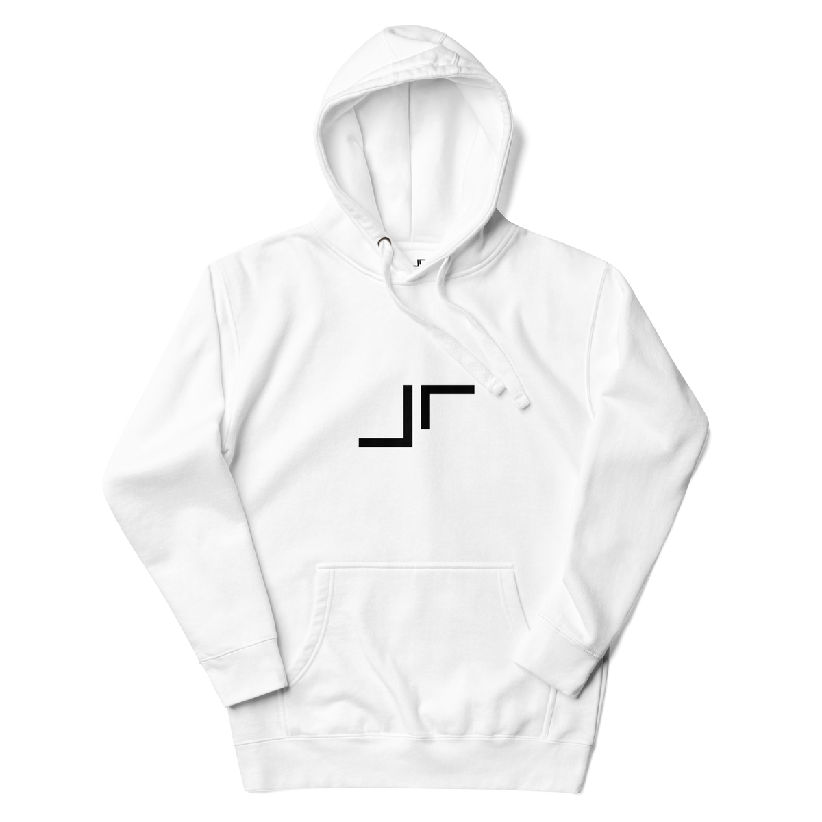 Just Right Black Logo Hoodie