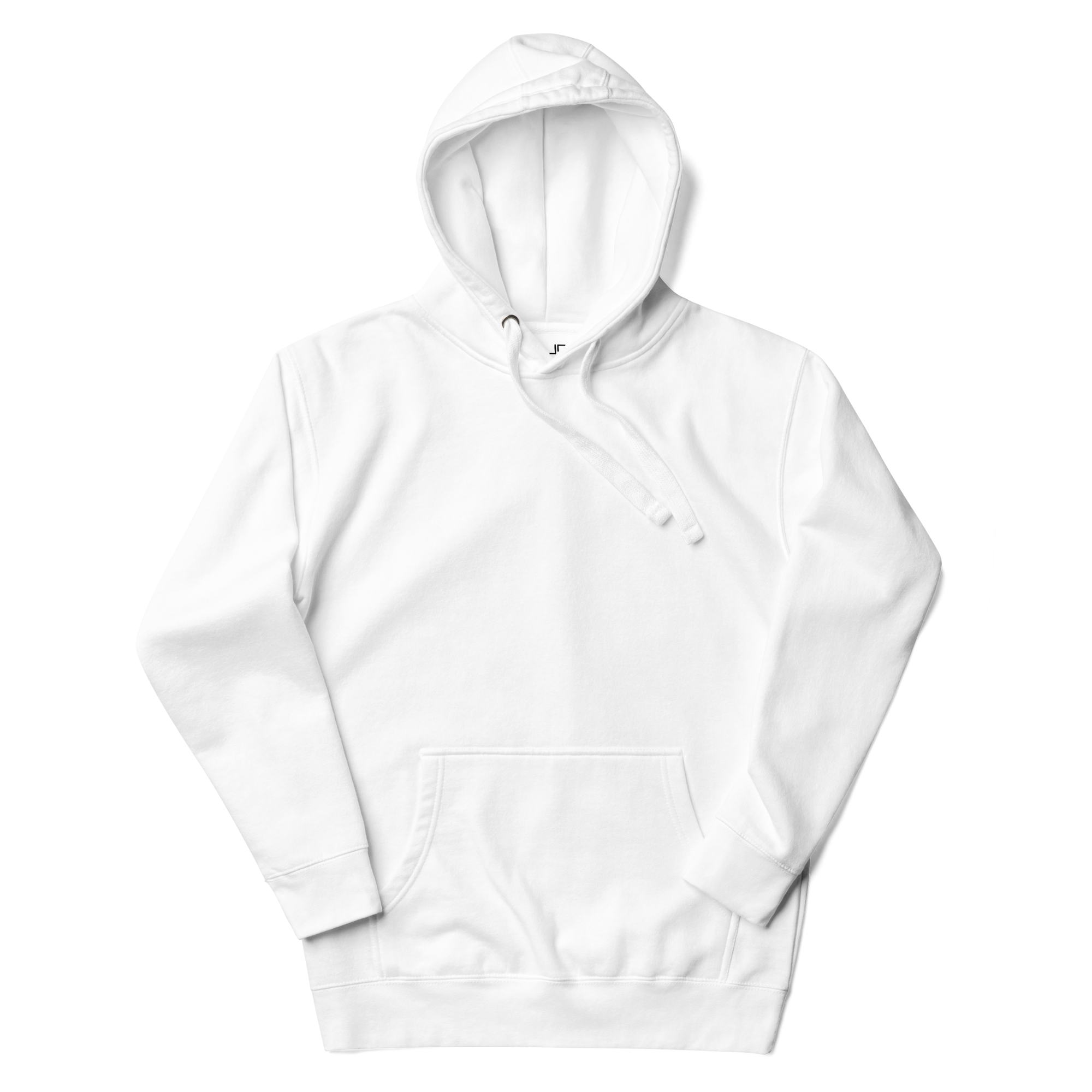 Just Right White Logo Hoodie